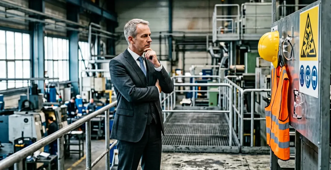 Dirigeant d'entreprise face à ses responsabilités pénales en matière de sécurité au travail