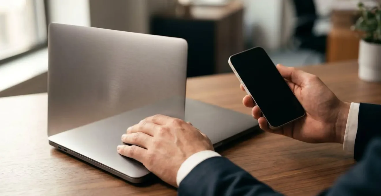 Mise en scène symbolique de transition entre gestion manuelle et automatisée